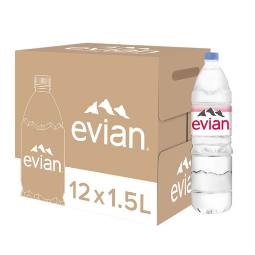 Thùng nước khoáng Evian 1.5L