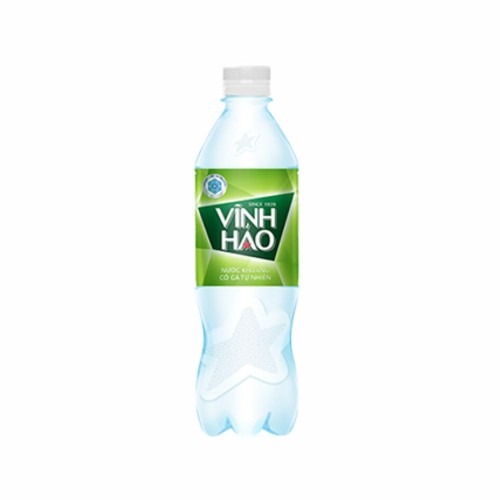 Thùng Nước Khoáng Vĩnh Hảo Có Gas 500ml x 24 chai